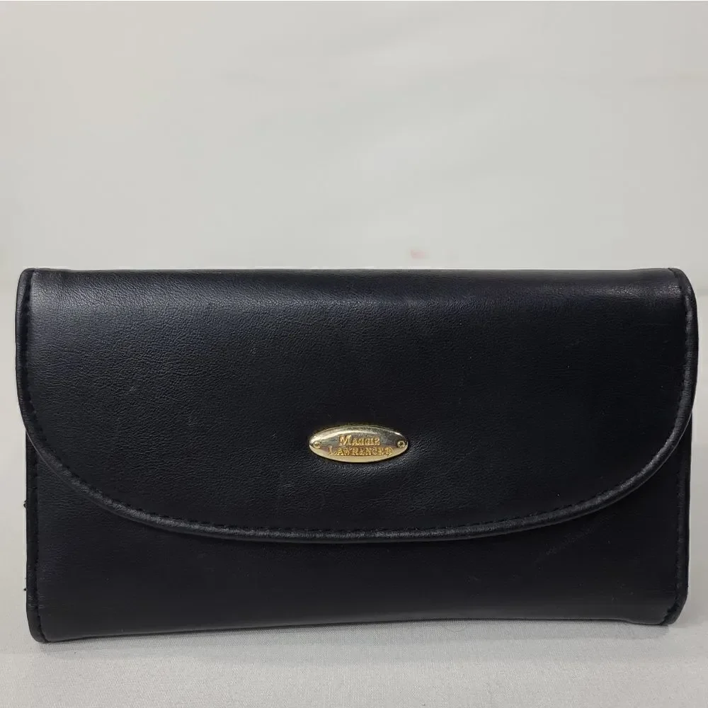 Maggie Lawrence women's black leather wallet